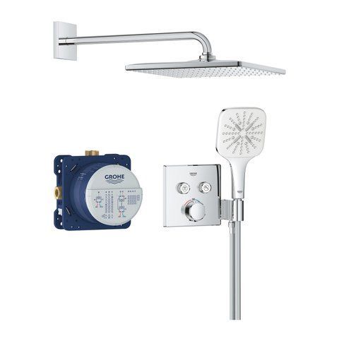Душова система прихованого монтажу термостатична Grohe QuickFix Precision SmartControl Cube 34876000 CV033248 фото