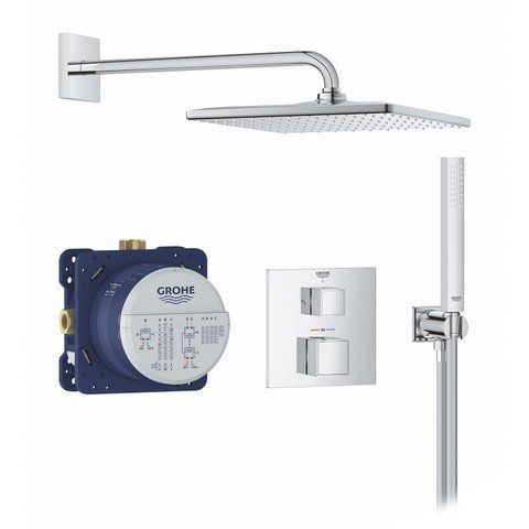 Душова система прихованого монтажу Grohe QuickFix Precision Cube Vitalio Rain Mono 310 Cube 34879000 CV033603 фото