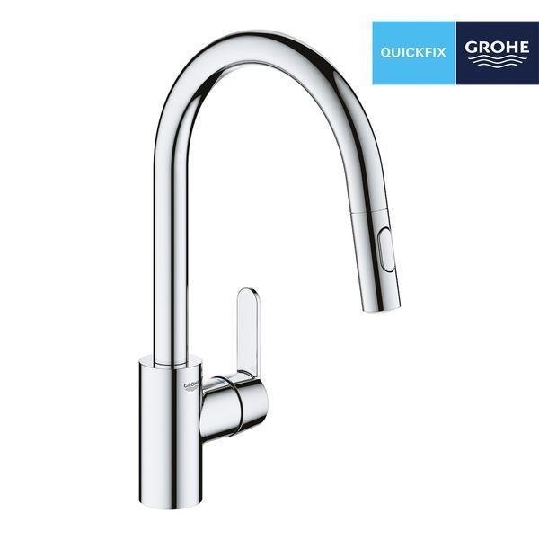 Набор Grohe QuickFix Get UA31484QF7: смеситель для кухни Get 31484001 с дозатором Authentic 40537000 CV030611 фото