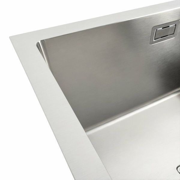 Кухонная мойка Platinum Handmade нержавейка 78*50 L (одно отверстие, квадратный сифон, 3,0/1,0 мм) 37682 фото