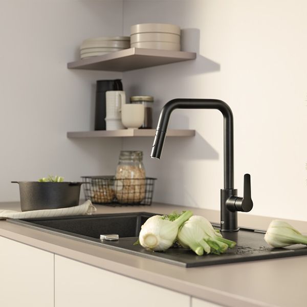 Змішувач для кухні з висувним виливом Grohe QuickFix Start 306312430 CV036257 фото