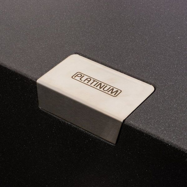 Гранітна мийка для кухні Platinum 8650 DIAMOND матовий Моріон 41667 фото