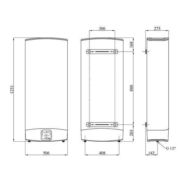 Водонагрівач Ariston VLS EVO 100 EU WI-FI з мокрим ТЕНом 3626325 CV034111 фото