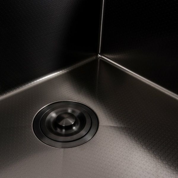 Комплект кухонної мийки Platinum Handmade 50*50 PVD DECOR pl23700 фото