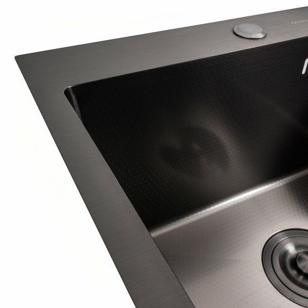 Комплект кухонної мийки Platinum Handmade 50*50 PVD DECOR pl23700 фото