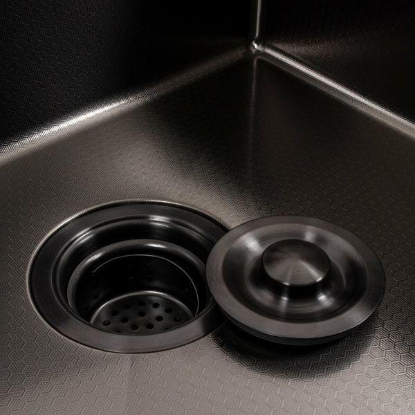 Комплект кухонної мийки Platinum Handmade 50*50 PVD DECOR pl23700 фото