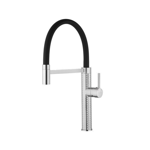 Змішувач для кухні з гнучким виливом Pllen&oacute; Lazio BLK15 spazzolato ST430015 фото