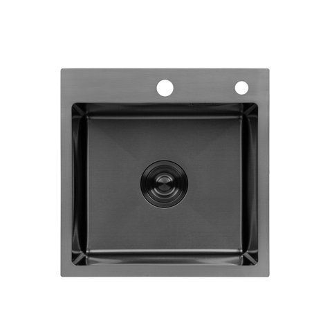 Кухонная мойка Kroner KRP Schwarze - 4545HM PVD (3.0/1.0 мм) CV033856 фото
