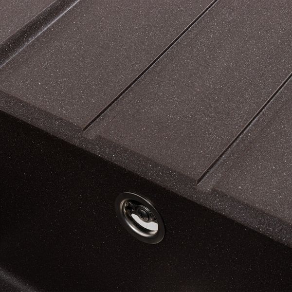 Гранітна мийка для кухні Platinum 7843 SOLID матовий Гренадін 42238 фото