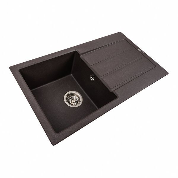 Гранітна мийка для кухні Platinum 7843 SOLID матовий Гренадін 42238 фото