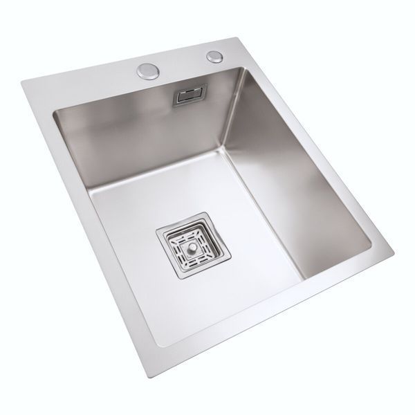Мийка Platinum Handmade HSB 400x500x230 нержавійка (квадратний сифон 3,0/1,0) 37631 фото