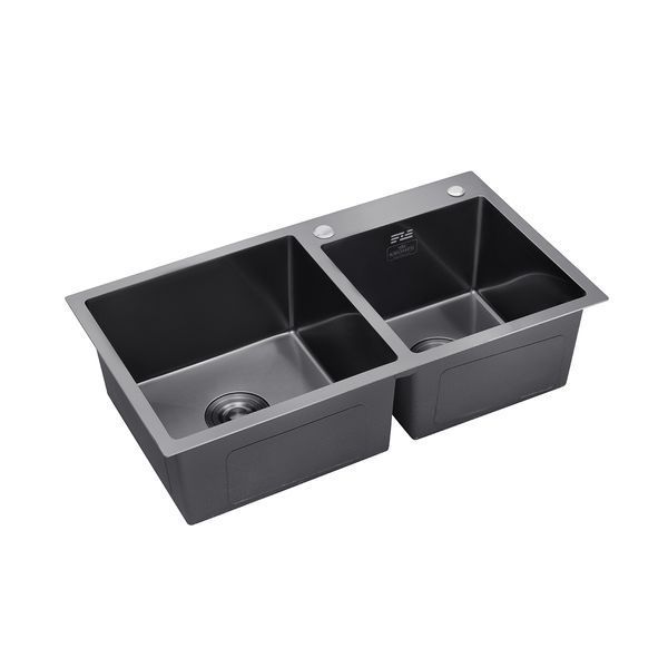 Комплект кухонної мийки KRP PVD03917 Schwarze - 7843ZHM PVD ST041322 фото