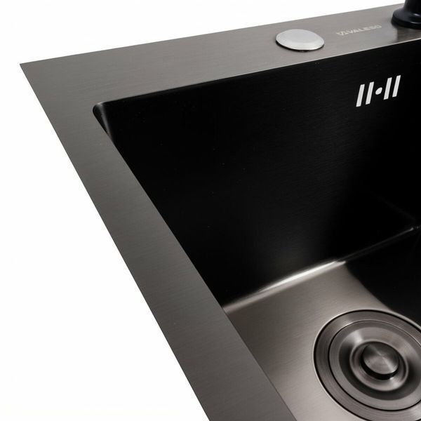 Комплект кухонної мийки Platinum Handmade 40*50 PVD pl23799 фото
