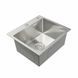 Мийка для кухні Platinum Handmade 500х450х220 (товщина 3,0/1,5 мм + корзина та дозатор в комплекті) 23622 фото 3
