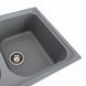 Гранитная мойка для кухни Platinum 7950 Equatoria матовый Серый металлик 36403 фото 3