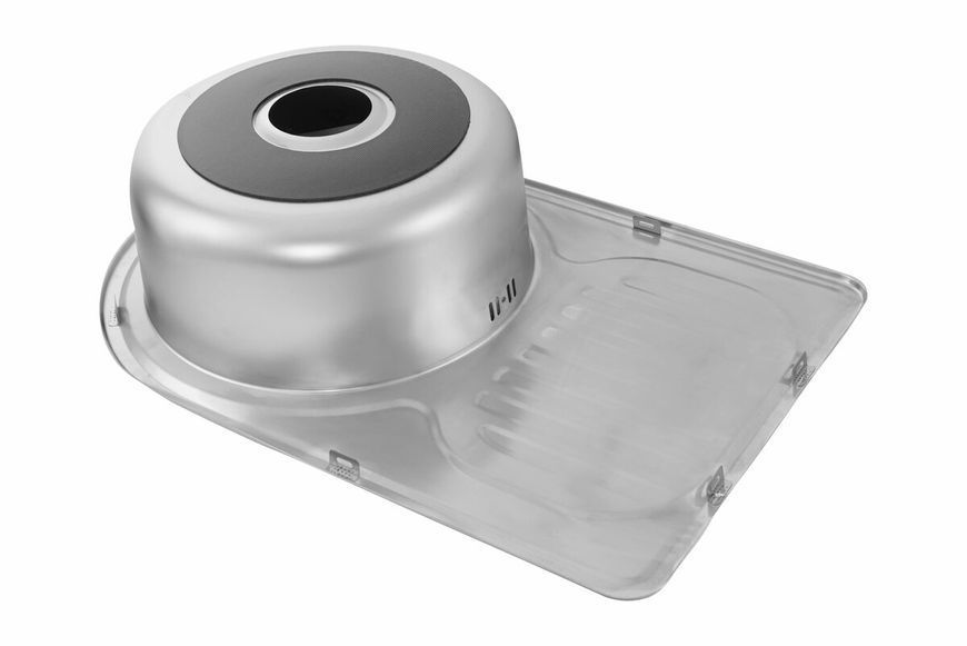 Кухонна мийка з нержавіючої сталі Platinum САТИН 6745 (0,8/180 мм) 11536 фото