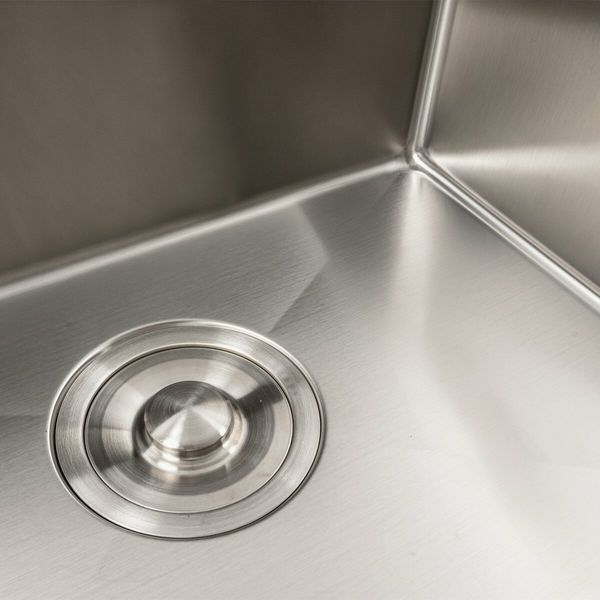 Кухонна мийка нержавійка 78*43 L Platinum Handmade (два отвори, круглий сифон 3,0/0,8) 42232 фото