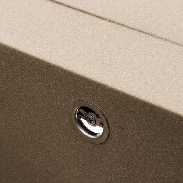 Кухонна мийка гранітна матова 7050 CASCADA Platinum Титан 43041 фото