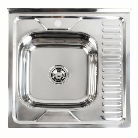 Кухонная мойка из нержавеющей стали Platinum ПОЛИРОВКА 6060 L (0,7/160 мм) 11630 фото