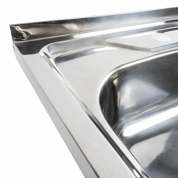Кухонная мойка из нержавеющей стали Platinum ПОЛИРОВКА 6060 L (0,7/160 мм) 11630 фото