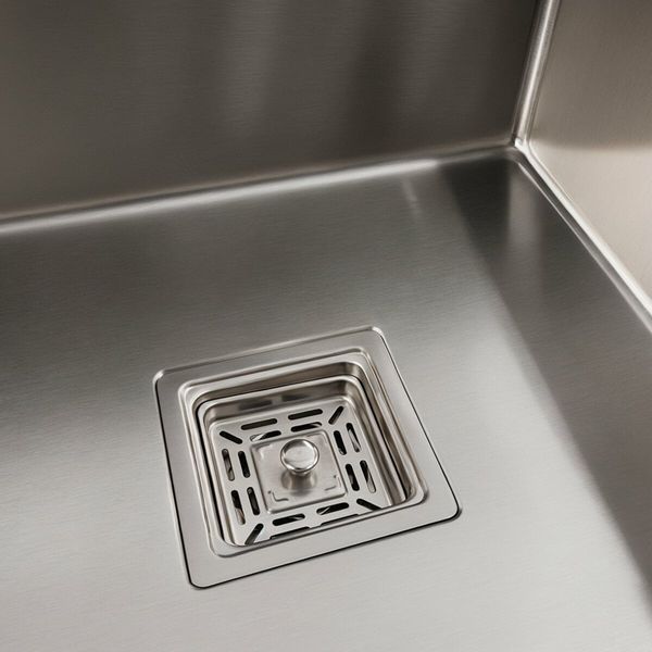 Мойка нержавейка Platinum Handmade 78*50B L (два отверстия, квадратный сифон 3.0/1.0) 37684 фото