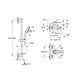 Смеситель для ванны Grohe QuickFix Get с душевой стойкой Vitalio Comfort 110 3288726929 CV036748 фото 2