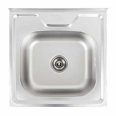 Кухонная мойка из нержавеющей стали Platinum ДЕКОР 5050 (0,7/160 мм) 11652 фото