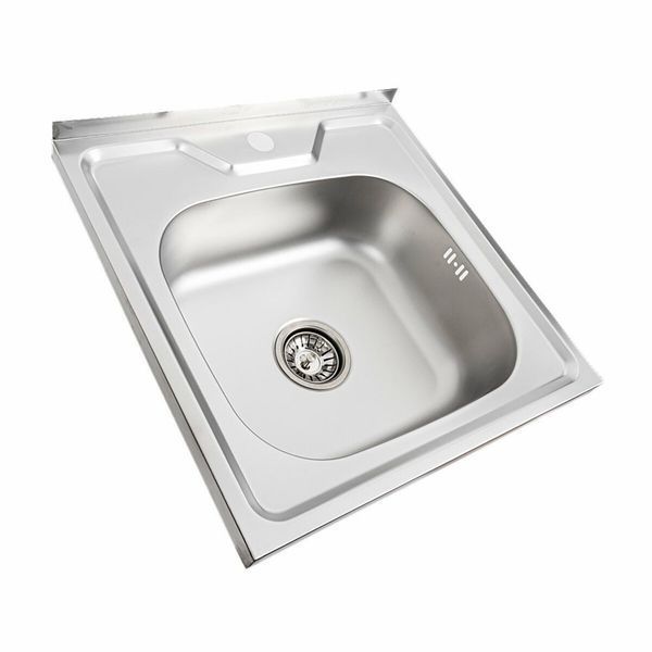 Кухонная мойка из нержавеющей стали Platinum ДЕКОР 5050 (0,7/160 мм) 11652 фото