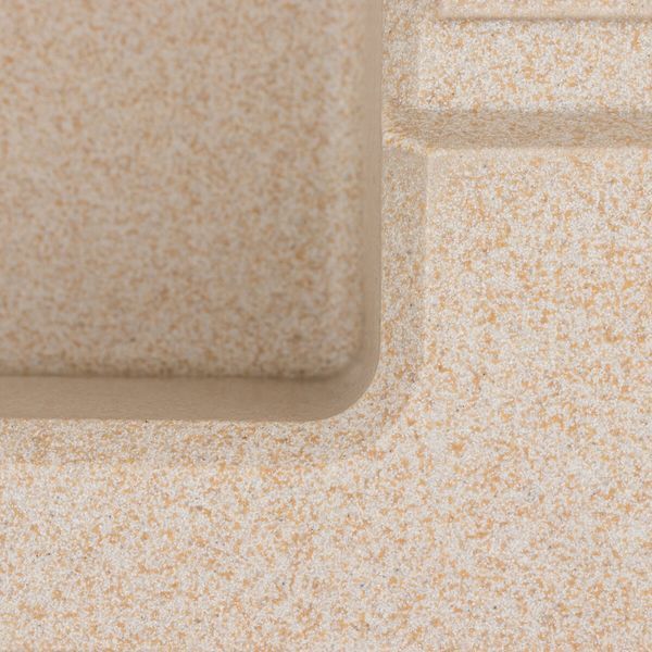 Гранітна мийка для кухні Platinum 7843 SOLID матовий Сафарі 42245 фото
