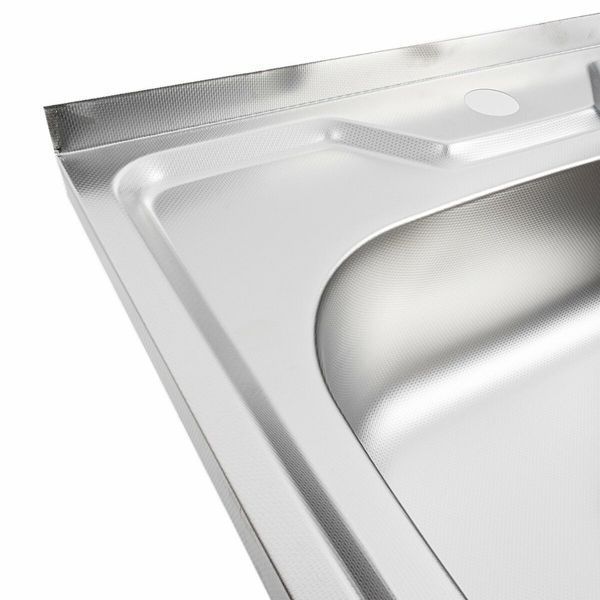 Кухонная мойка из нержавеющей стали Platinum ДЕКОР 5050 (0,7/160 мм) 11652 фото
