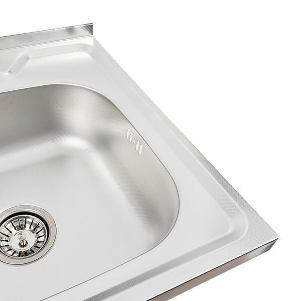 Кухонная мойка из нержавеющей стали Platinum ДЕКОР 5050 (0,7/160 мм) 11652 фото
