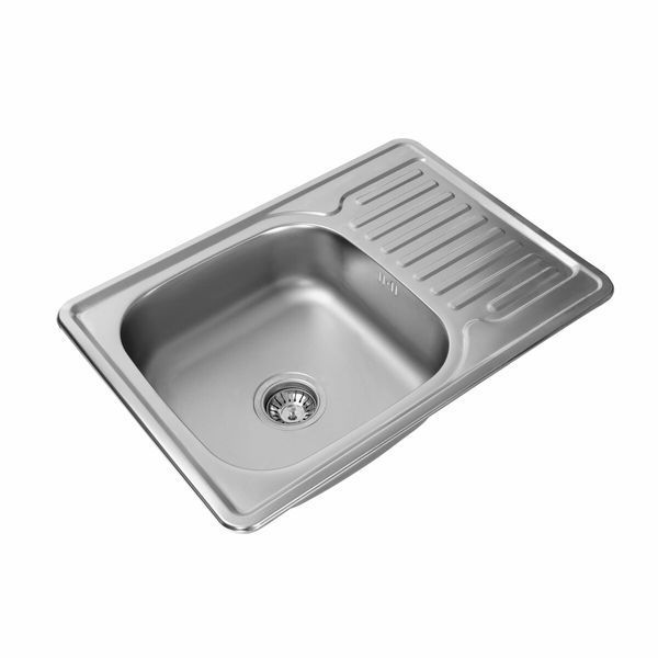 Кухонна мийка з нержавіючої сталі Platinum 7050 САТИН (0,8/180 мм) 11483 фото