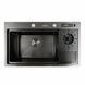 Комплект кухонной мойки 780x460x210 PVD Platinum со смесителем водопад pl42238 фото 1