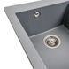Гранитная мойка для кухни Platinum 4150 SOKIL матовая (серый металлик) 38991 фото 4