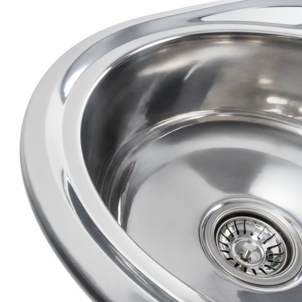 Кухонная мойка из нержавеющей стали Platinum ПОЛИРОВКА 5745 (0,8/180 мм) 11617 фото