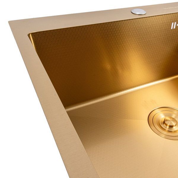 Мийка PVD Gold DECOR Valeso Handmade 60*50 47724 фото
