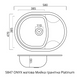 Гранітна мийка для кухні Platinum 5847 ONYX матовий Моріон 41622 фото 2