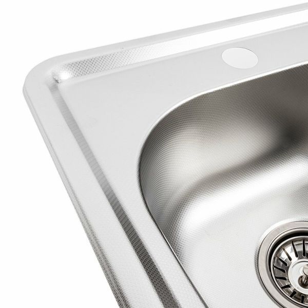 Кухонная мойка из нержавеющей стали Platinum ДЕКОР 3838 (0,6/160 мм) 11739 фото