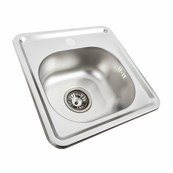 Кухонная мойка из нержавеющей стали Platinum ДЕКОР 3838 (0,6/160 мм) 11739 фото