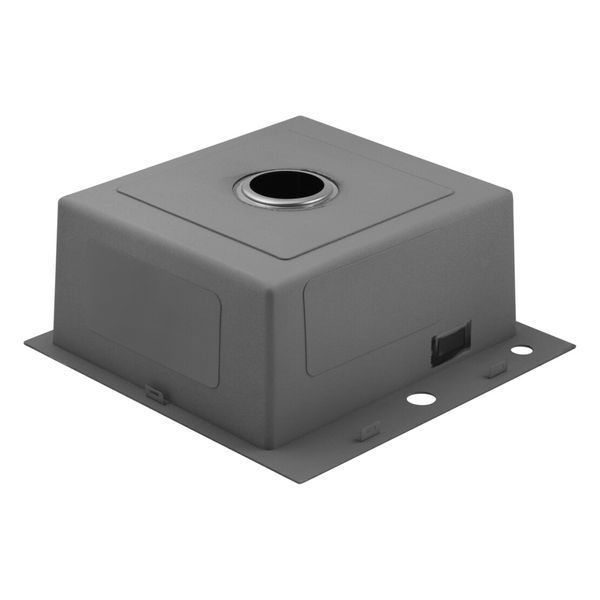 Комплект кухонної мийки Kroner KRP Schwarze 45х45HM PVD ST07 Grafite SL43374 фото