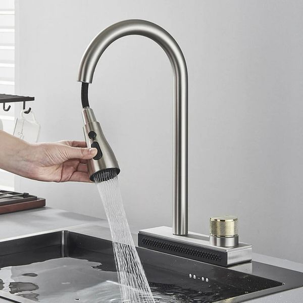 Комплект кухонной мойки 780x460x210 Platinum со смесителем водопад pl62374 фото