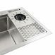 Комплект кухонной мойки 780x460x210 Platinum со смесителем водопад pl62374 фото 8