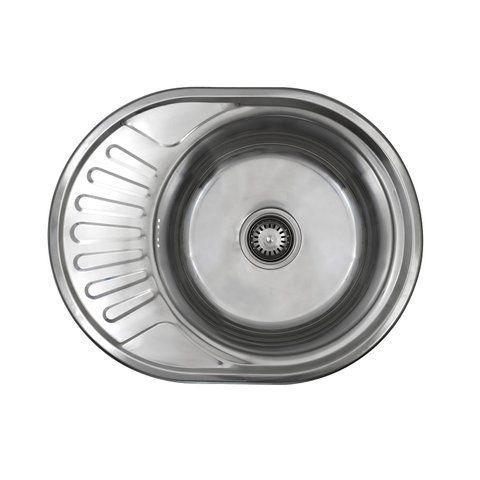 Кухонна мийка Kroner KRP Polierte - 5745 (0,6 мм) CV022772 фото