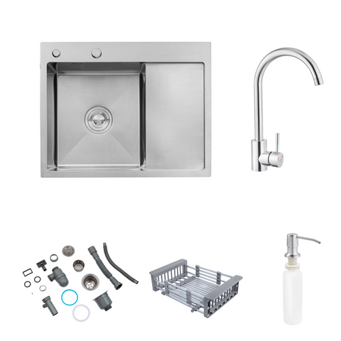 Комплект кухонної мийки KRP Geb&uuml;rstet-6350LHM ST031320 фото