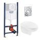 Комплект унитаза с инсталляцией 4 в 1 Grohe Solido Surf UA38971574A CV032250 фото 1
