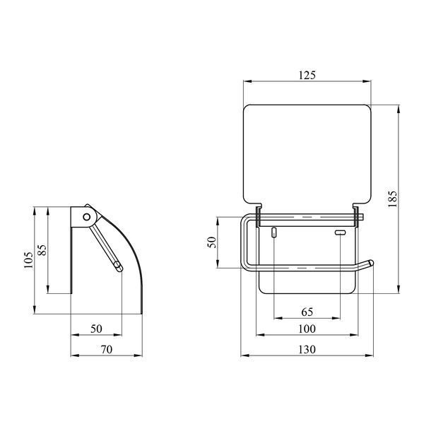 Держатель для туалетной бумаги Kroner KRM Rizze - ACC302 CV022903 фото
