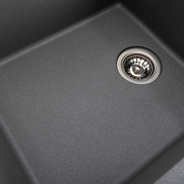 Гранитная мойка для кухни Platinum 7850 ROMA матовая Серый муссон 38759 фото