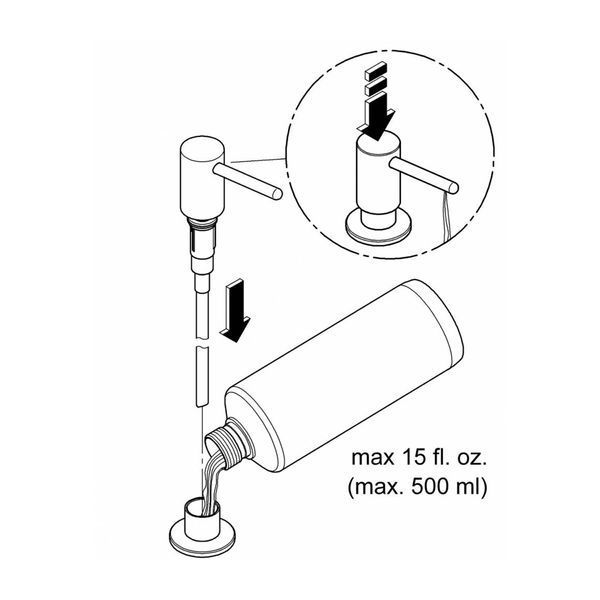 Дозатор для моющего средства Grohe Contemporary 40535000 CV036273 фото