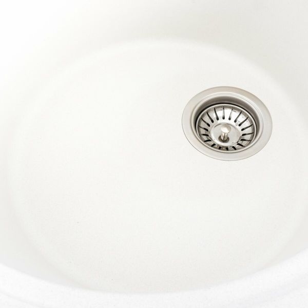 Гранитная мойка для кухни Platinum 5847 ONYX матовая (белоснежная) 38966 фото