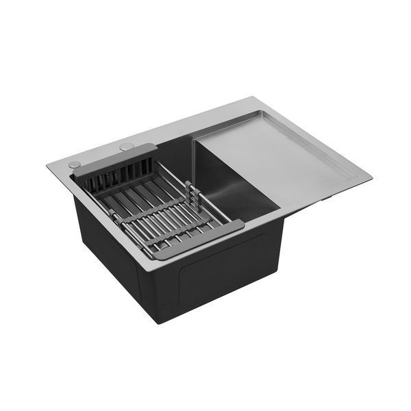 Комплект кухонной мойки KRP C031BLK Geb&uuml;rstet-6350LHM ST131348 фото